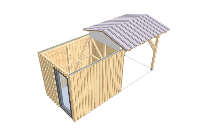 Sternwarte mit offenem Dach