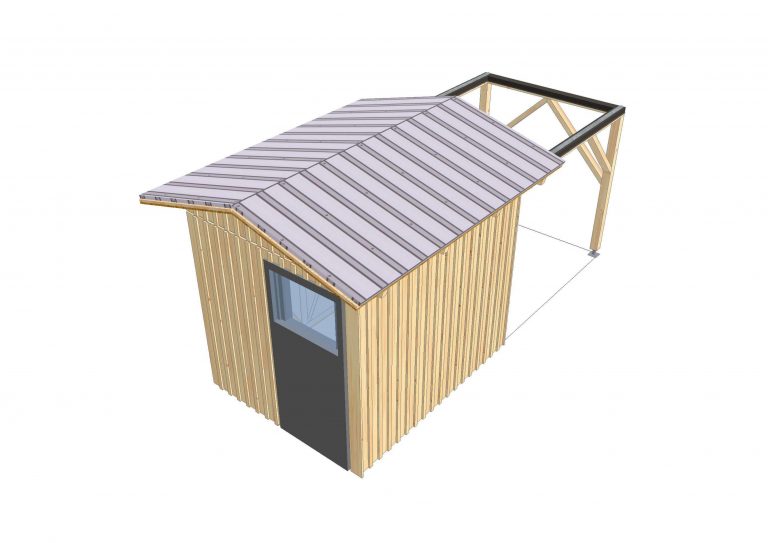 Sternwarte mit geschlossenem Dach